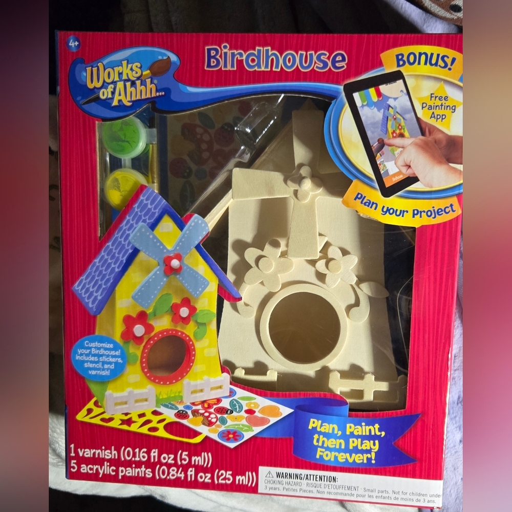 Birdhouse Craft Kit - Creative Painting Set